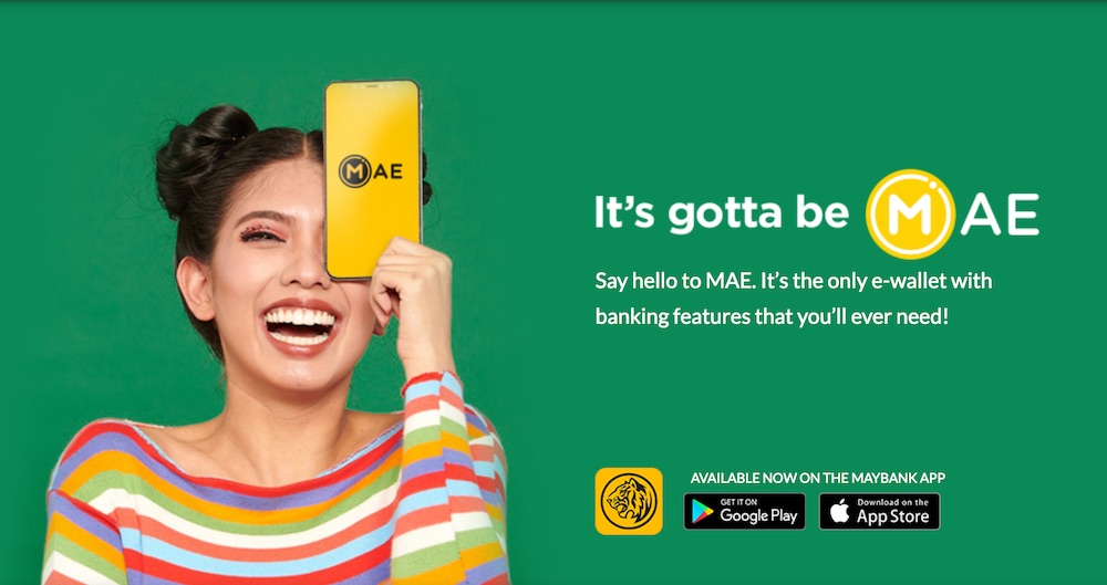 Maybank Anywhere Everyone (MAE) is all about embracing the digital payment lifestyle. u00e2u20acu201d Screenshot of Maybank MAE sitennn