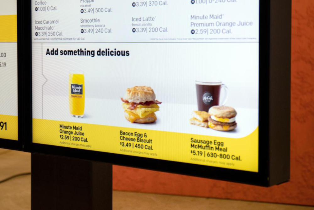 Smart menus will officially roll out to McDonaldu00e2u20acu2122s restaurants this year. u00e2u20acu201d McDonaldu00e2u20acu2122s Corporation handout pic via AFP-Relaxnews