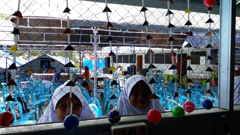 Mercy Malaysia’s temporary school at Hunian Antara Lere allows over 100 students to continue their education. — Picture courtesy of Mercy Malaysia