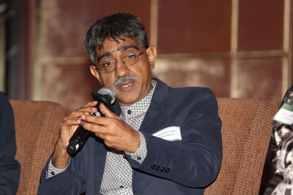 Mohamed Haniff Khatri Abdulla speaks during the Malaysian Strategic Financial Outlook Forum in Kuala Lumpur March 12, 2019. u00e2u20acu201d Picture by Choo Choy May