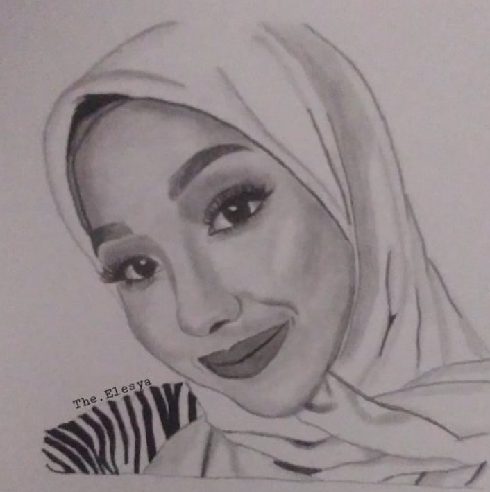 Nur Aisyah Muhammad Fairuz also offers her customers the option to have the drawing framed. — Picture from Instagram/the.elesya