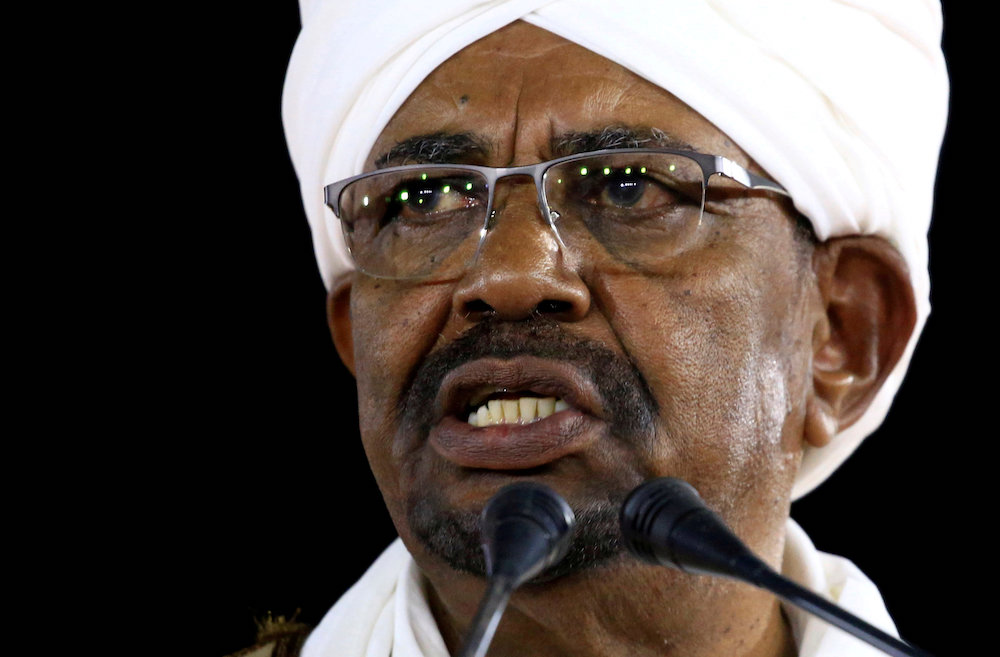Sudanu00e2u20acu2122s President Omar al-Bashir delivers a speech at the Presidential Palace in Khartoum, Sudan February 22, 2019. u00e2u20acu2022 Reuters picnn