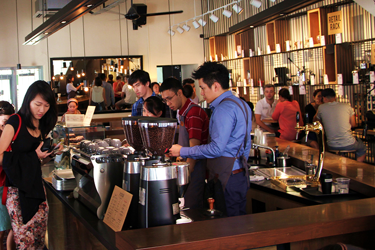 A different crowd at Papa Palheta’s Singapore shop, Chye Seng Huat Hardware