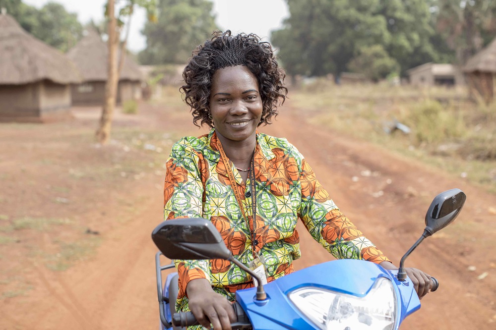 Christine Ngbaazande, an aid worker with World Vision, is seen in Yambio, South Sudan, where she works to integrate children born of rape into their families and communities. u00e2u20acu201d Thomson Reuters Foundation/World Vision/Rick Findlar pic