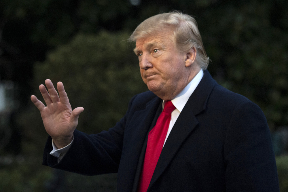 US President Donald Trump returns to the White House on March 24, 2019 in Washington, DC after spending the weekend in Florida. u00e2u20acu201d AFP pic