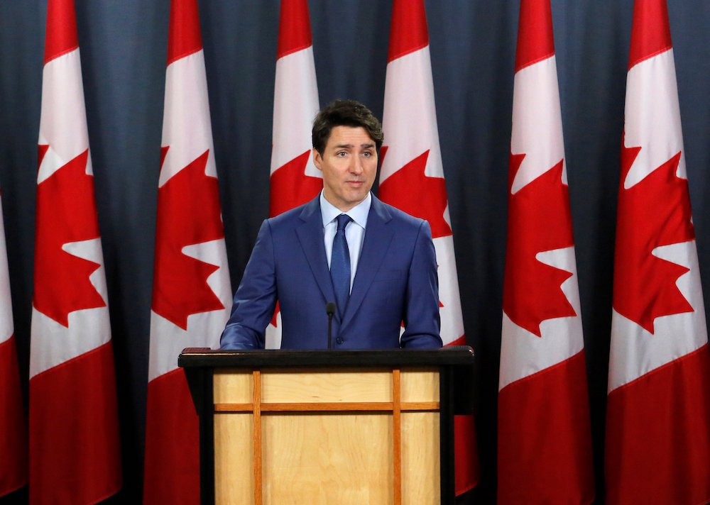 Canadau00e2u20acu2122s Prime Minister Justin Trudeau speaks at a news conference in Ottawa, Ontario, Canada, March 7, 2019. u00e2u20acu2022 Reuters picnn