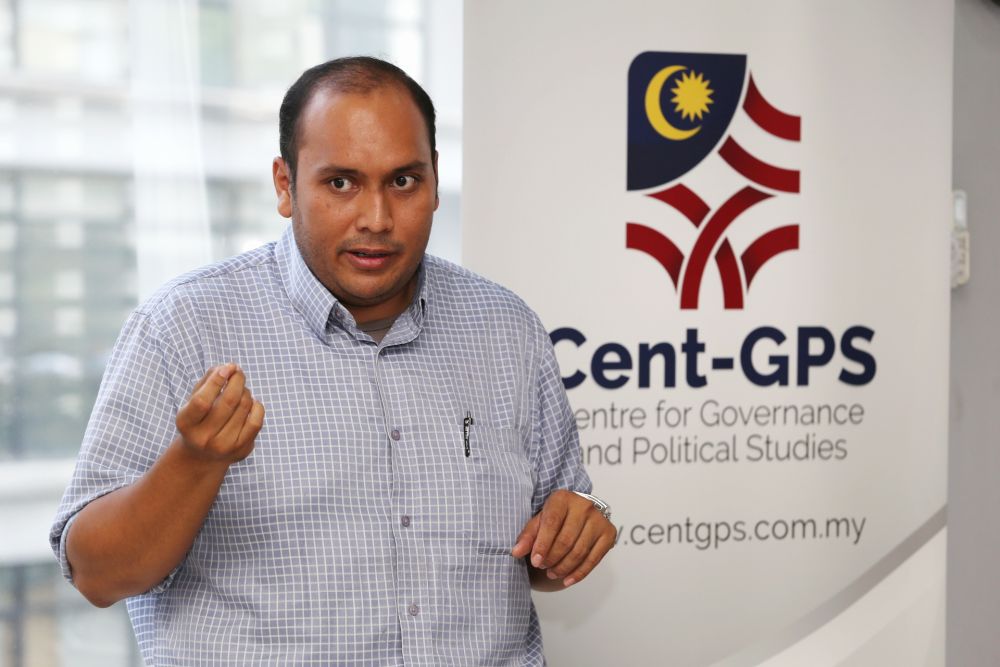 Cent-GPS researcher Zaidel Baharuddin speaks about the result of a recent survey entitled u00e2u20acu2122Racism in Recruitment: Racial Bias For Entry Level Jobsu00e2u20acu2122 March 7, 2019. u00e2u20acu201d Picture by Choo Choy May