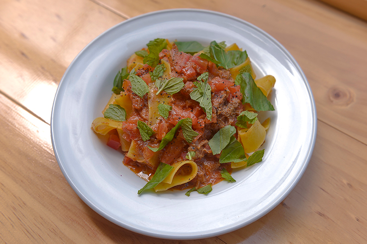 For those who love 'al dente' pasta, you can find it here eg, hearty, comforting Lamb Ragu Pappardelle.