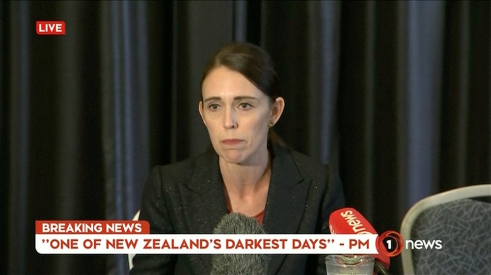 New Zealand's Prime Minister Jacinda Ardern speaks on live television following fatal shootings at two mosques in central Christchurch, New Zealand March 15, 2019, in this still image taken from video. u00e2u20acu201d Reuters pic 