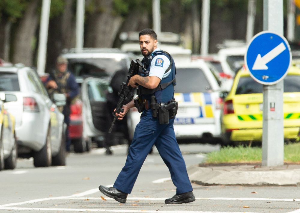 Armed police are seen following a shooting at the Al Noor mosque in Christchurch, New Zealand March 15, 2019. u00e2u20acu201d Reuters pic