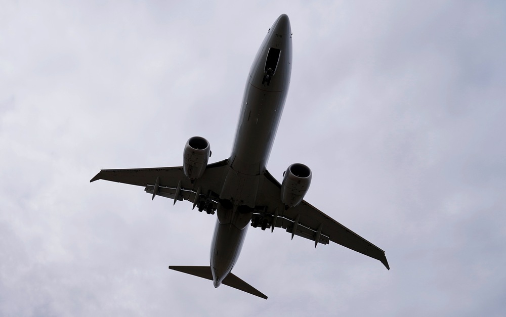 An American Airlines Boeing 737 MAX 8 flight from Los Angeles approaches for landing at Reagan National Airport shortly after an announcement was made the planes were being grounded by the US in Washington March 13, 2019.  u00e2u20acu201d Reuters pic