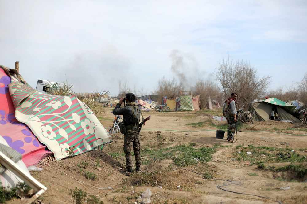 Fighters of Syrian Democratic Forces (SDF) are seen in the village of Baghouz, Deir Al Zor province, Syria March 10, 2019. u00e2u20acu201d Reuters pic