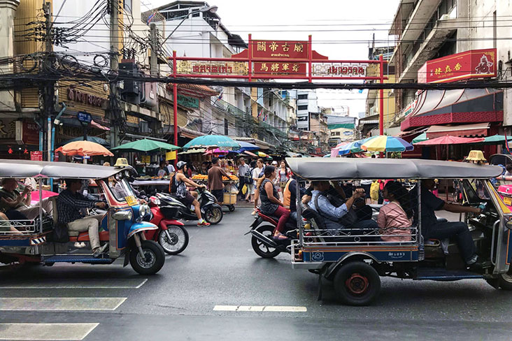 Explore colourful Yaowarat, Bangkok’s Chinatown.