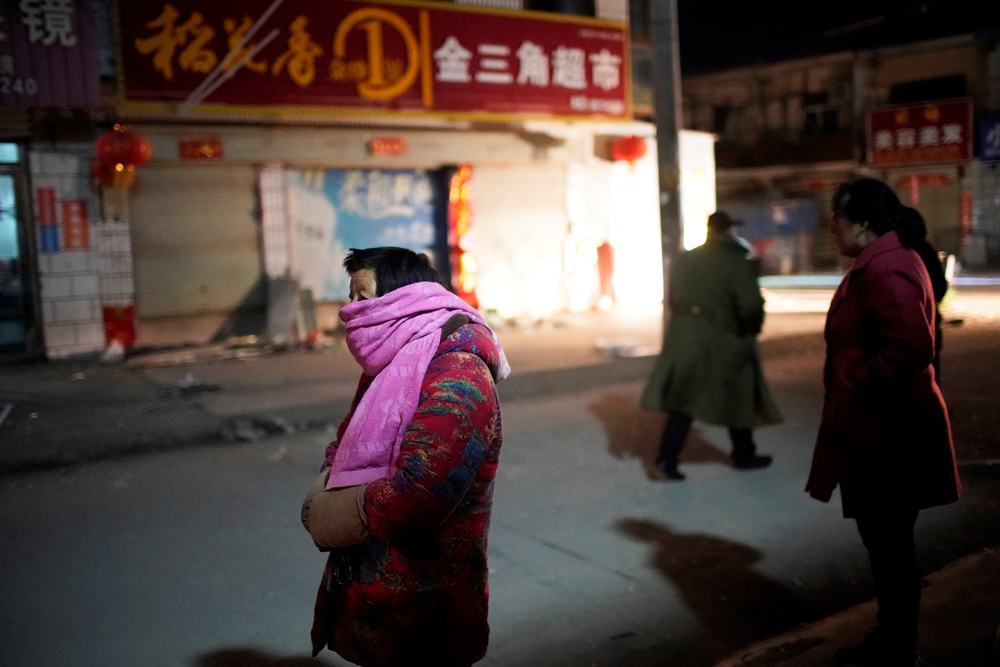Villagers stand outside their damaged houses following an explosion at a pesticide plant owned by Tianjiayi Chemical, in Xiangshui county, Yancheng, Jiangsu province, China March 22, 2019. u00e2u20acu201d Reuters pic