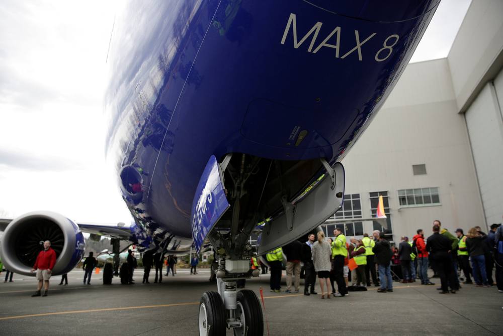 Boeing employees pictured in front of a 737 MAX 8 produced for Southwest Airlines as Boeing celebrates the 10,000th 737 to come off the production line in Renton, Washington March 13, 2018. u00e2u20acu201d Reuters pic