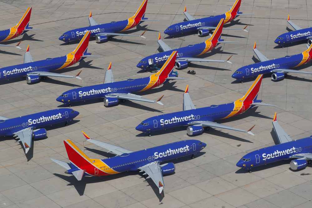 A number of grounded Southwest Airlines Boeing 737 MAX 8 aircraft are shown parked at Victorville Airport in Victorville, California March 26, 2019. u00e2u20acu201d Reuters pic