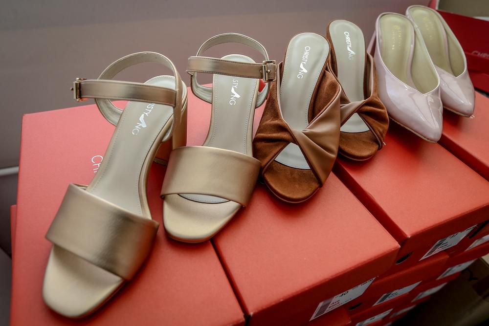 (From left) The Constance, Alexis, and Saloma shoes are just a few of the brand’s most popular designs. — Picture by Firdaus Latif