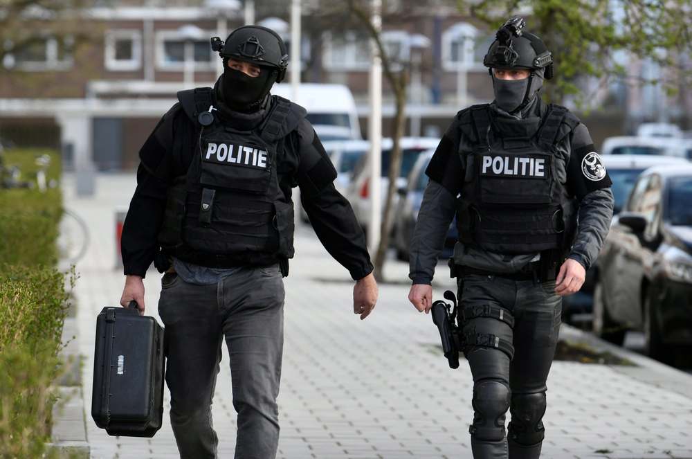 Police officers are seen after a shooting in Utrecht, Netherlands March 18, 2019. u00e2u20acu201d Reuters pic 
