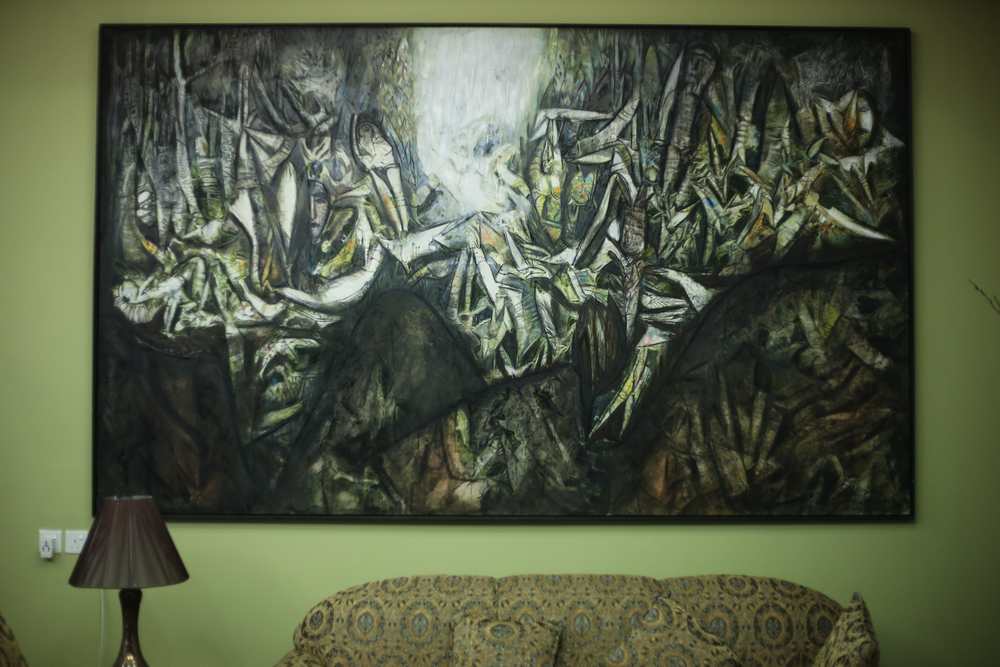 An artwork by renowned Cuban artist Nelson Dominguez. – Picture by Ahmad Zamzahuri