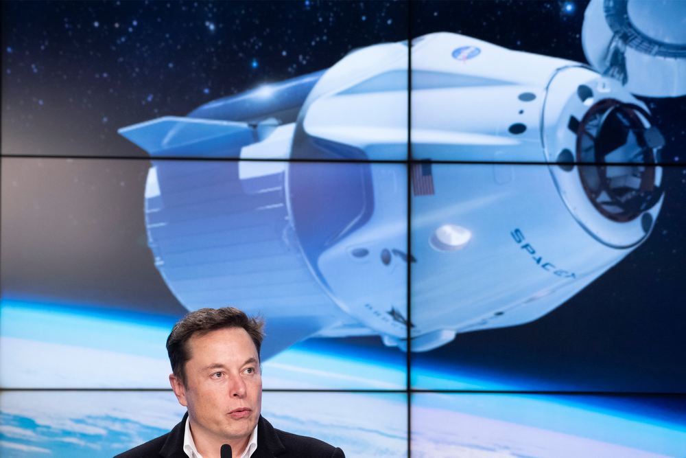 SpaceX chief Elon Musk speaks during a press conference after the launch of SpaceX Crew Dragon Demo mission March 2, 2019. u00e2u20acu201d AFP pic