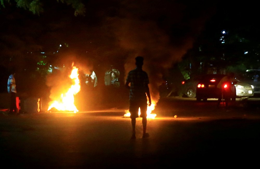 Protesters set fires along a street in Khartoum, Sudan February 23, 2019. u00e2u20acu201d Reuters pic