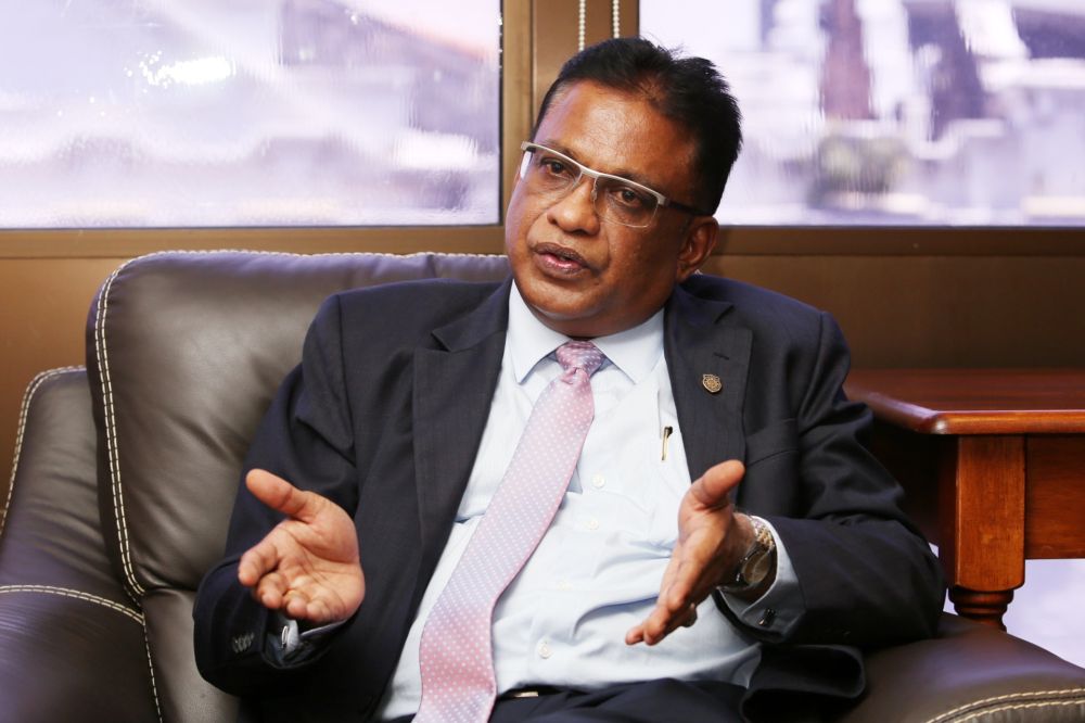 Malaysian Bar President George Varughese speaks to Malay Mail at the Bar Council in Kuala Lumpur on March 14, 2019. u00e2u20acu201d Picture by Choo Choy Maynn