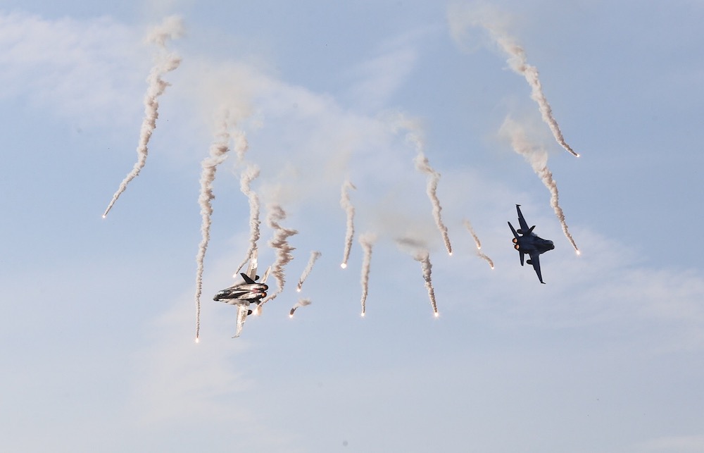 Dazzling aerial displays mark the opening of the Langkawi International Maritime and Aerospace (LIMA) Exhibition opening ceremony in Langkawi March 26, 2019. — Picture by Sayuti Zainudin