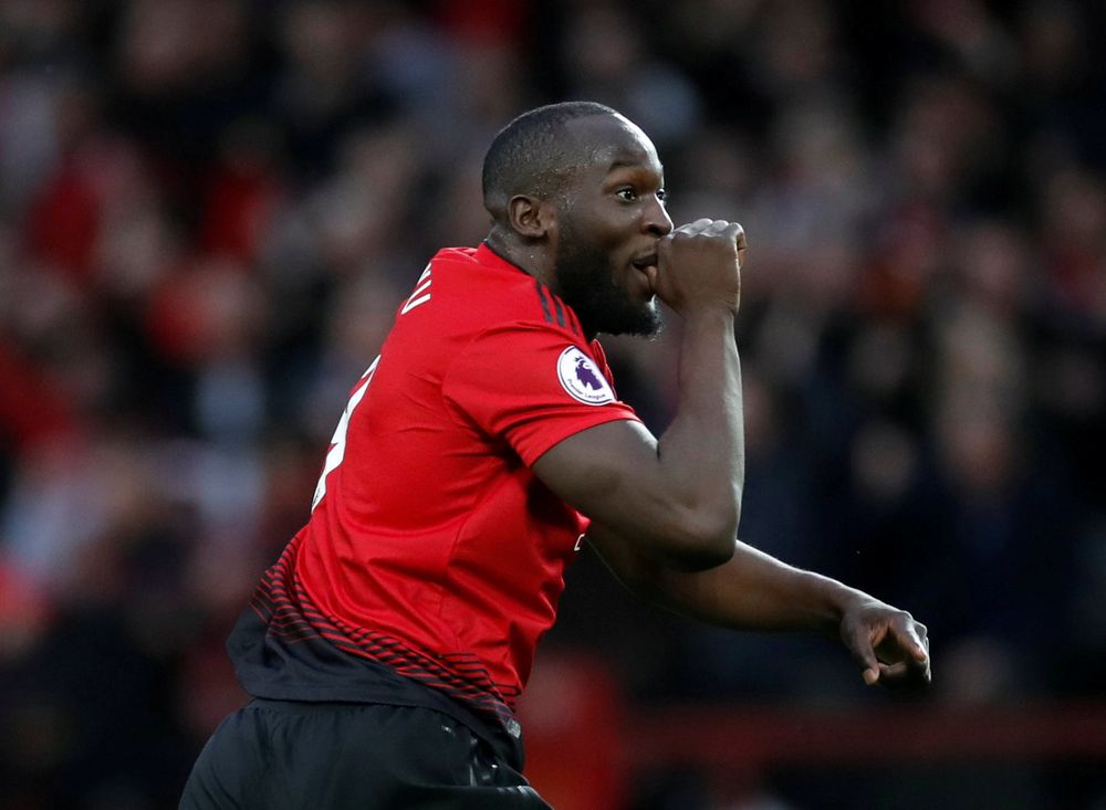 Manchester Unitedu00e2u20acu2122s Romelu Lukaku celebrates scoring their second goal against Southampton during their Premier League match in Old Trafford, Manchester, March 2, 2019. u00e2u20acu201d Action Images via Reuters