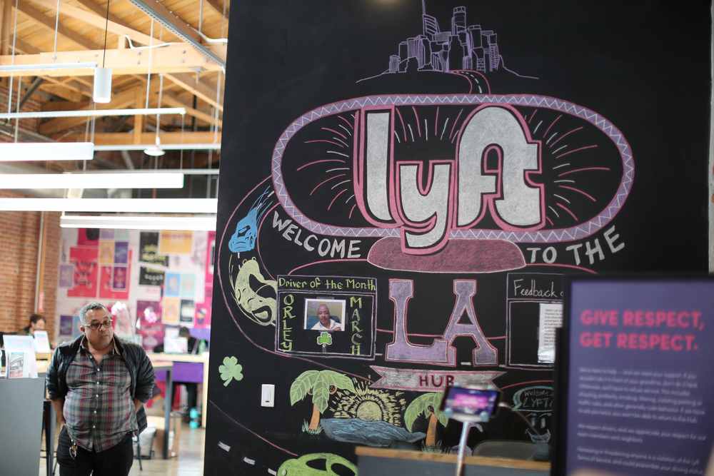 The Lyft Driver Hub is seen in Los Angeles, California March 20, 2019. u00e2u20acu201d Reuters pic
