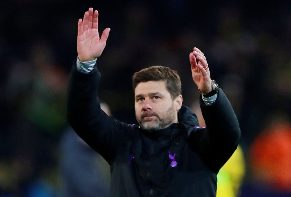 Tottenham manager Mauricio Pochettino celebrates after the match against Borussia Dortmund, March 5, 2019. u00e2u20acu2022 Reuters pic