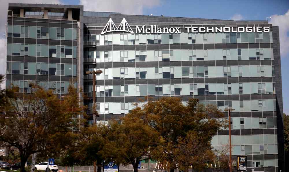 A logo of Mellanox Technologies is seen on the Israeli data centre firm's building in Yokneam, Israel March 4, 2019. u00e2u20acu201d Reuters pic