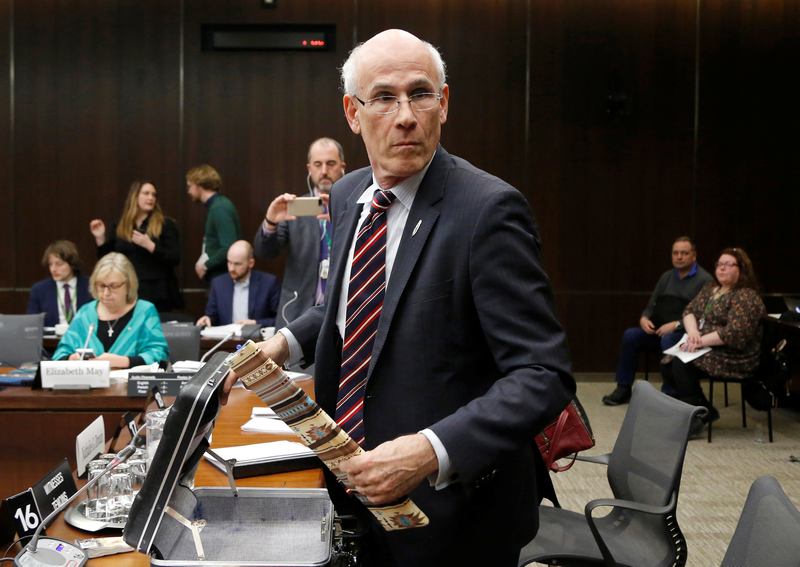 Privy Council Clerk Michael Wernick leaves after testifying to the House of Commons justice committee, in Ottawa, Ontario, Canada March 6, 2019. u00e2u20acu201d Reuters pic