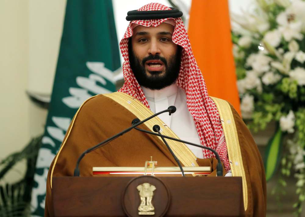 Saudi Arabia's Crown Prince Mohammed bin Salman speaks at Hyderabad House in New Delhi February 20, 2019. u00e2u20acu201d Reuters pic 