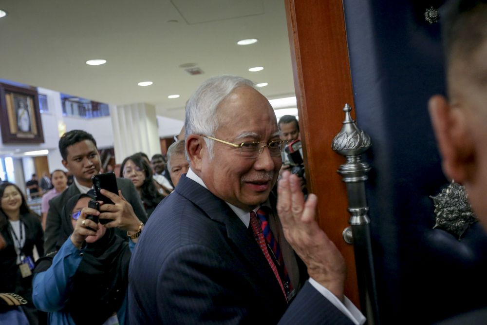 Datuk Seri Najib Razak is pictured at Parliament in Kuala Lumpur March 12, 2019. u00e2u20acu201d Picture by Firdaus Latif
