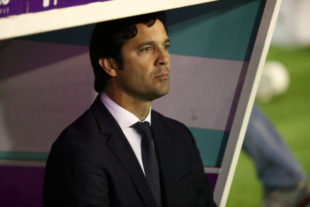 Real Madrid coach Santiago Solari is pictured before the match against Real Valladolid. u00e2u20acu201d Reuters pic