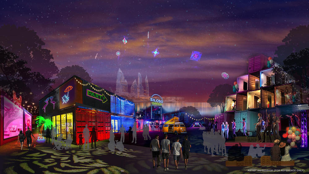 An artist's impression of the upcoming Siloso Green, a container park that will feature eateries, food trucks, shops and spaces for u00e2u20acu02dcliveu00e2u20acu2122 music and events. u00e2u20acu201d Handout via TODAY