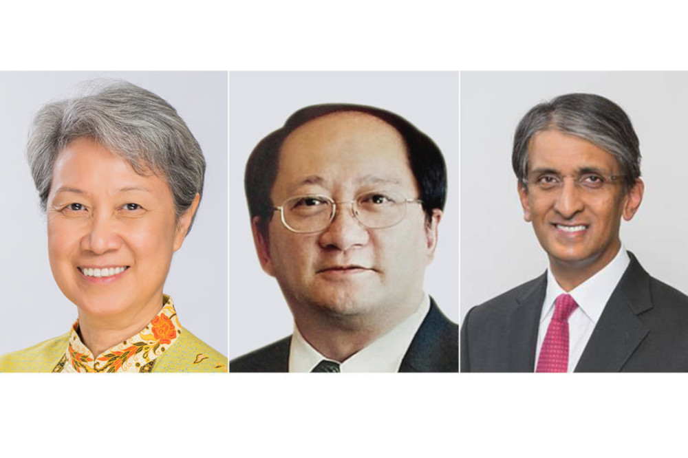 (From left) Ho Ching, Lee Theng Kiat and Dilhan Pillay Sandrasegara. u00e2u20acu201d Temasek Holdings pic via TODAY nn