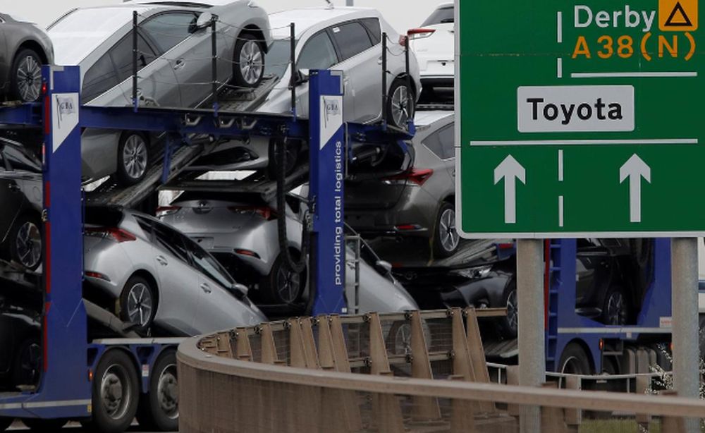 New Toyota cars are transported from their manufacturing facility in Burnaston, Britain March 16, 2017. u00e2u20acu201d Reuters pic