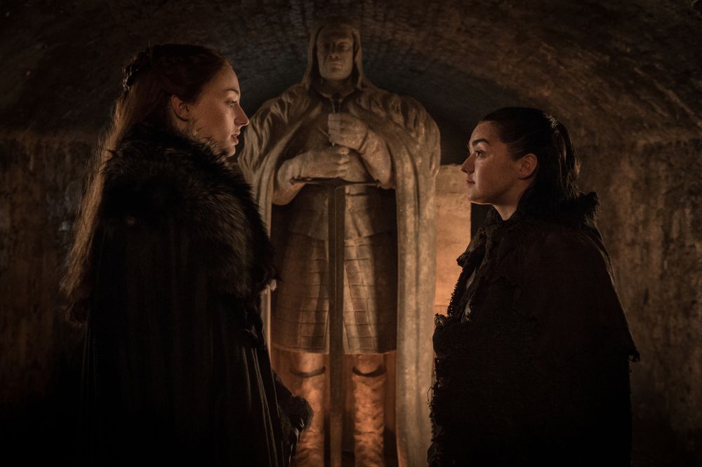 Sophie Turner (left) and Maisie Williams have essentially grown up together on the set of u00e2u20acu02dcGame of Thronesu00e2u20acu2122. u00e2u20acu201d Picture courtesy of HBO