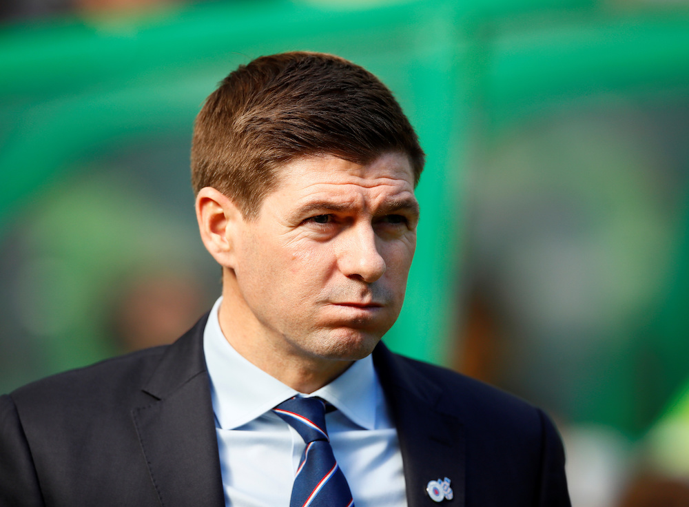 Rangers manager Steven Gerrard before the match against Celtic in Glasgow March 31, 2019. u00e2u20acu201d Action Images handout via Reuters/Jason Cairnduff