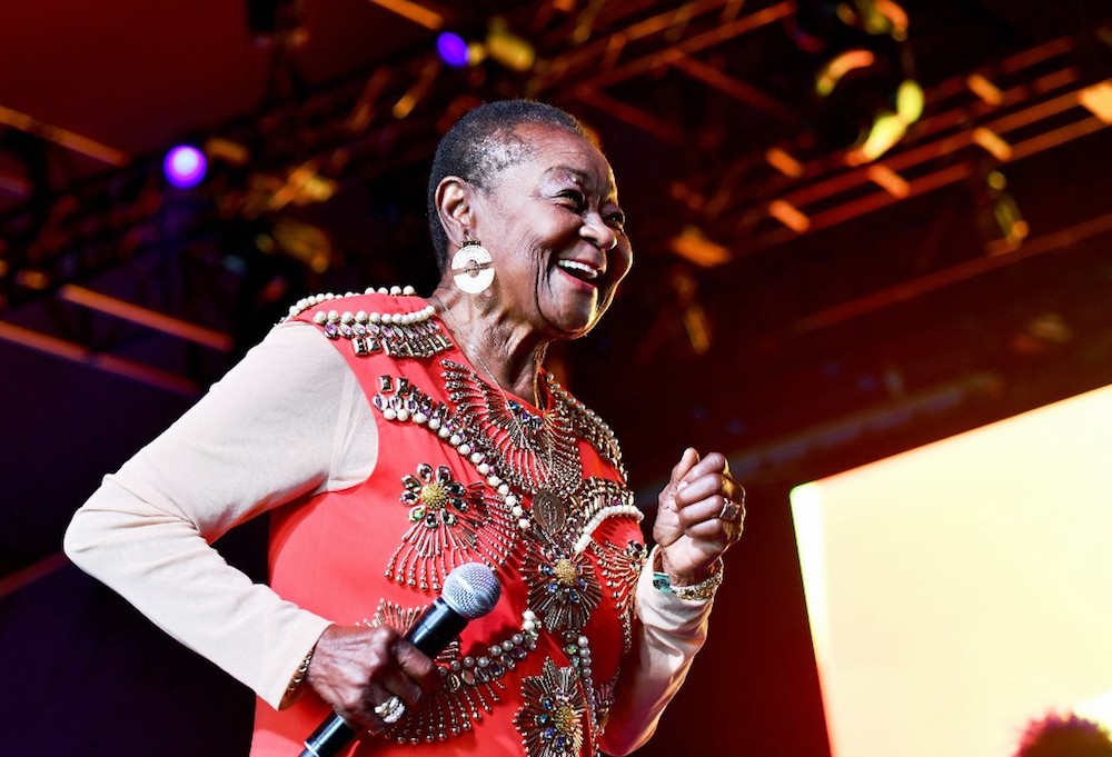 Calypso Rose performs at Gobi Tent during the 2019 Coachella Valley Music and Arts Festival in Indio, California April 19, 2019. u00e2u20acu201d AFP pic