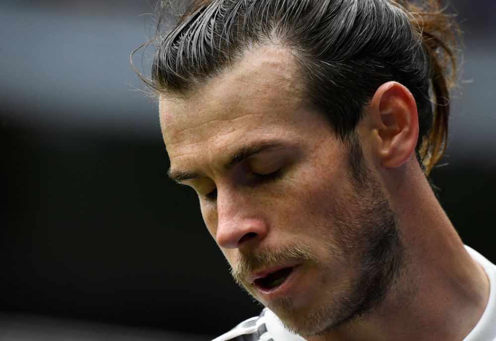 Real Madridu00e2u20acu2122s Welsh forward Gareth Bale reacts during the Spanish league football match between Real Madrid CF and SD Eibar at the Santiago Bernabeu stadium in Madrid April 6, 2019. u00e2u20acu201d AFP pic