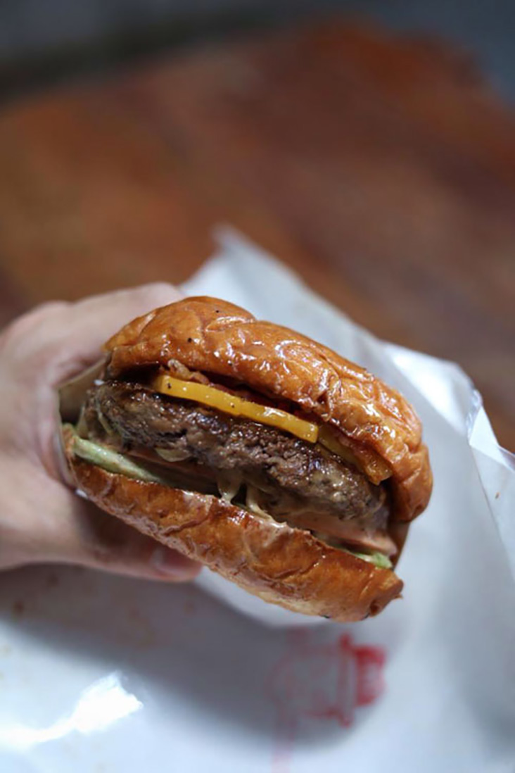 Only in Bangkok: a juicy Daniel Thaiger burger laced with a secret sauce.