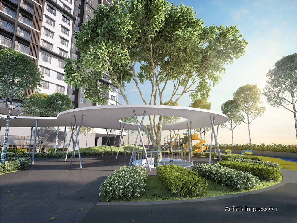 An artist’s impression of one of the leisure activity stories with facilities spread across seven floors. — Picture courtesy of LBS Bina Group Berhad.