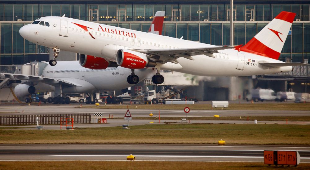 An Austrian Airlines Airbus A320-200 aircraft takes off from Zurich Airport January 9, 2018. u00e2u20acu201d Reuters file pic