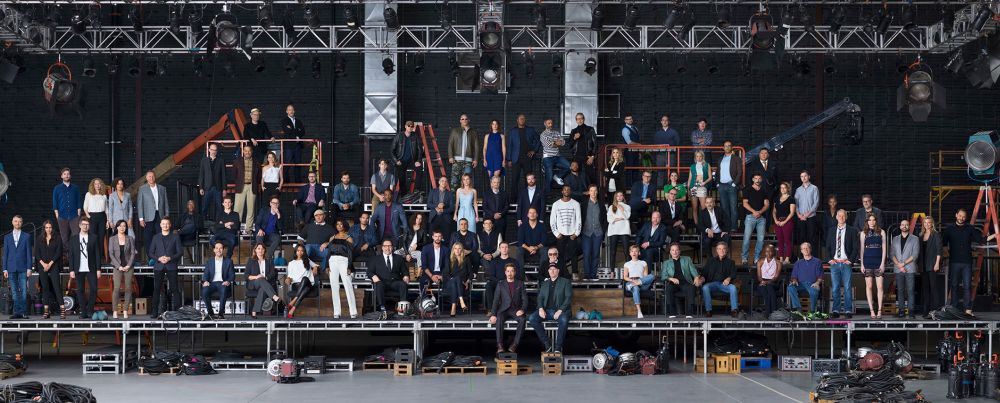 Eighty stars and filmmakers of the Marvel Cinematic Universe in a class photo on the set of u00e2u20acu02dcAvengers: Infinity Waru00e2u20acu2122. u00e2u20acu201d Picture courtesy of Marvel Studios