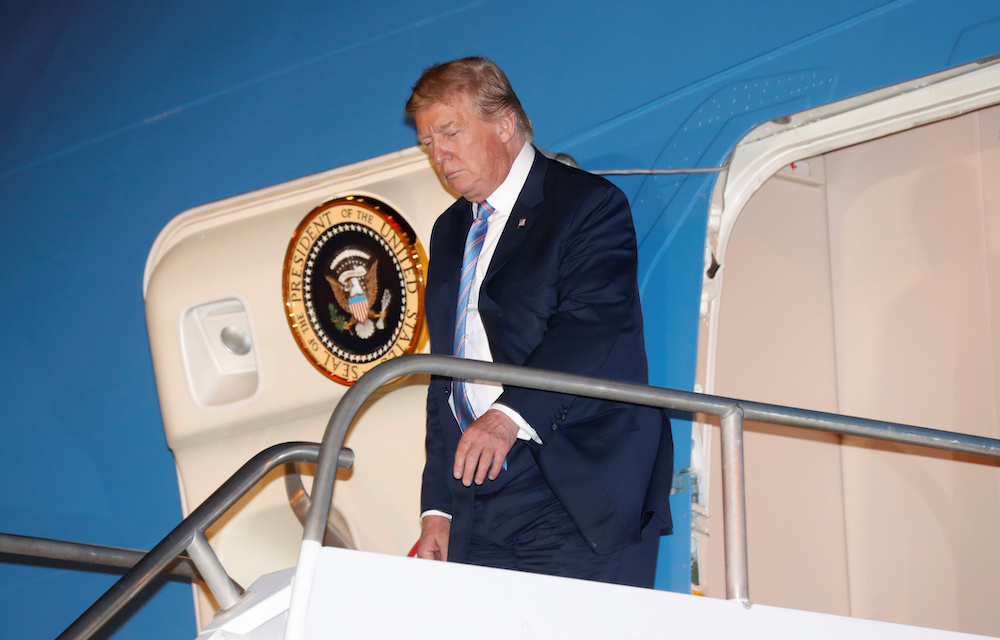 US President Donald Trump arrives in Las Vegas April 5, 2019. u00e2u20acu201du00c2u00a0Reuters pic