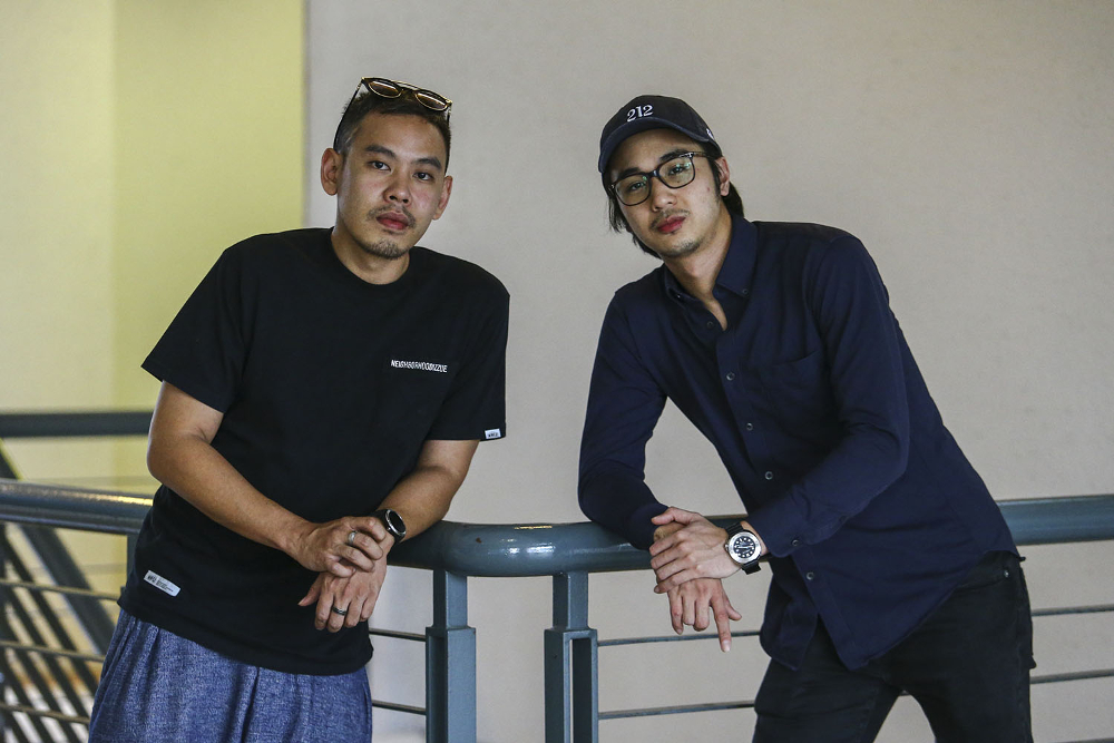 ‘Fly by Night’ director Zahir Omar with actor Fabian Loo. — Picture by Hari Anggara