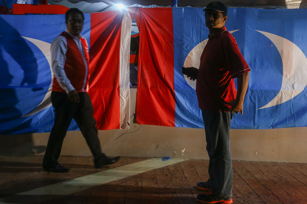 PKR supporters attend PKRu00e2u20acu2122s 20th anniversary celebrations at Dataran Rantau, Negri Sembilan April 4, 2019. u00e2u20acu201d Picture by Hari Anggara