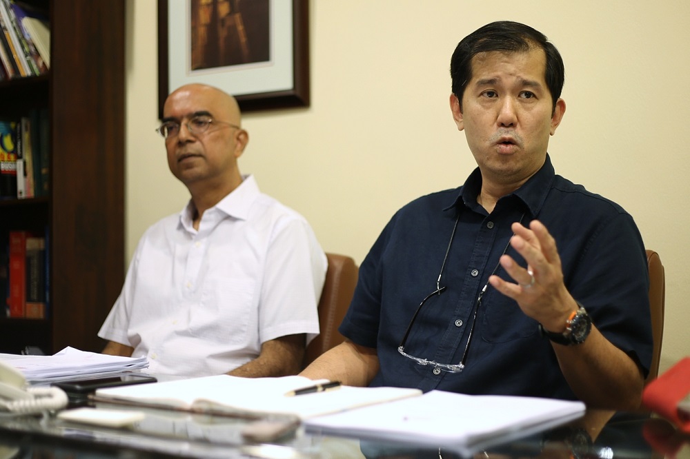 Citizens Against Enforced Disappearances (Caged) spokesman Rama Ramanathan (left) and Andy Yong from NS Leong & ST Low Lawyers at a press conference in Kuala Lumpur April 6, 2019.u00c2u00ac u00e2u20acu201d Picture by Ahmad zamzahuri